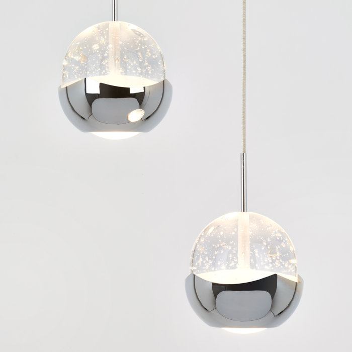 Orren Ellis Moorcroft 5 Light Cluster Globe LED Pendant & Reviews